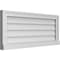 Ekena Millwork Vertical Surface Mount PVC Gable Vent w/ 2"W x 2"H , Brickmould Sill Frame, 34"W x 14"H GVPVE34X1403SN - alternate 5